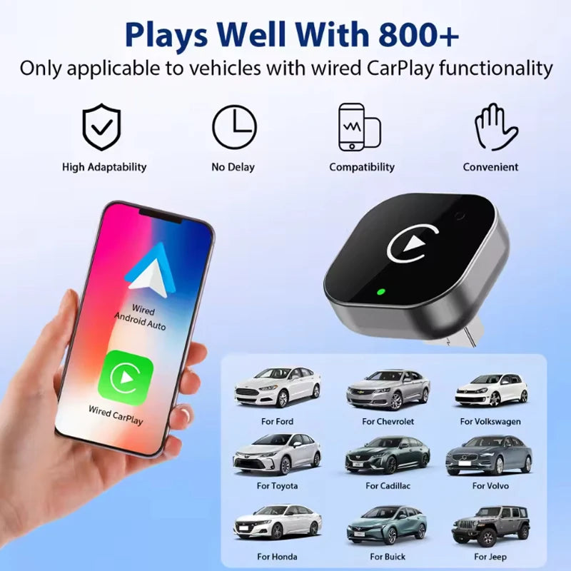 New Super Mini Carplay AI Box Wired to Wireless CarPlay&Android